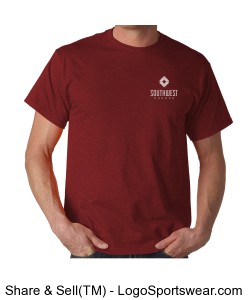 Southwest Church Mens T-shirt - Red Design Zoom